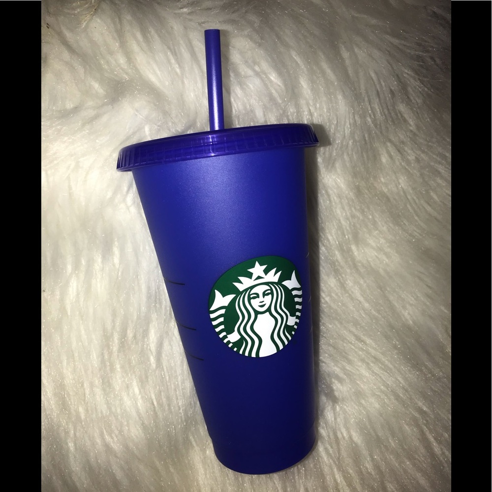 One single cup with straw